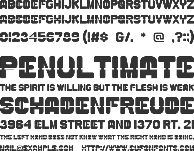KANGXI font preview