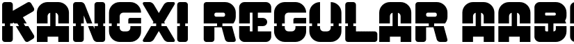 KANGXI Regular font