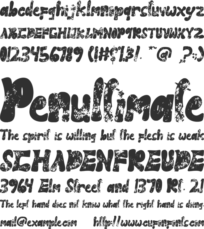 Panther Fighter font preview