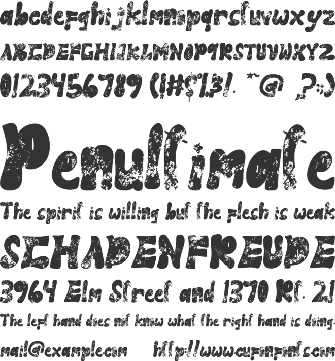 Panther Fighter font preview