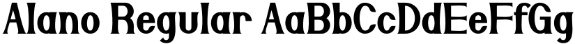 Alano Regular font