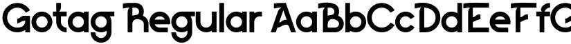 Gotag Regular font