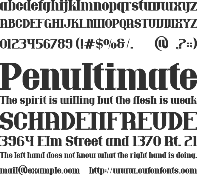 Truly Quirky font preview