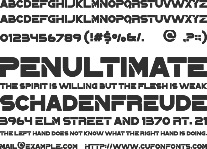 PINEON font preview