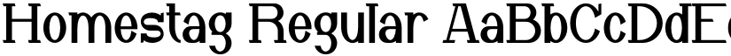 Homestag Regular font