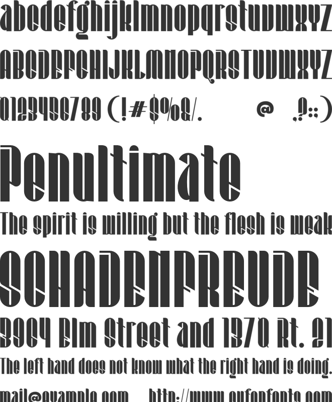 ANTIQURIAS font preview