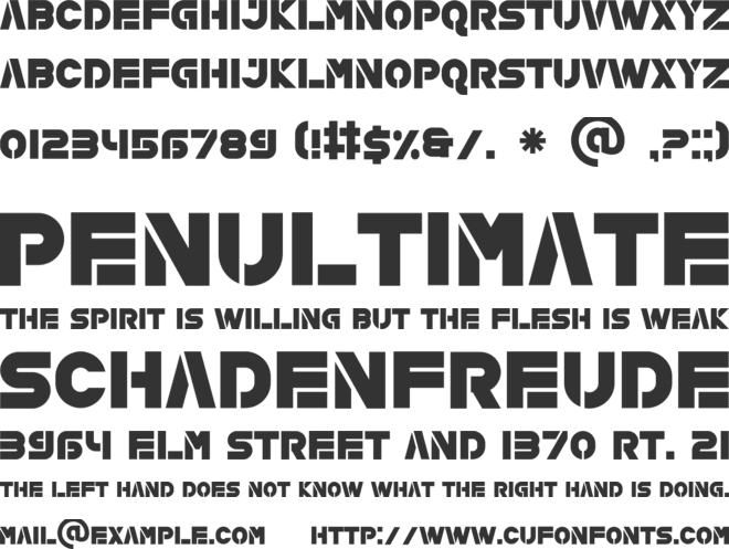 DORIMOUS font preview