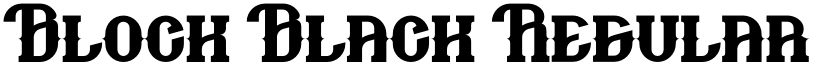 Block Black Regular font