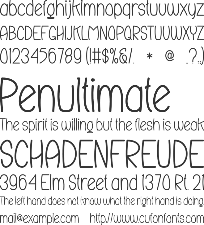 Jingle Balls font preview