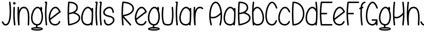 Jingle Balls Regular font