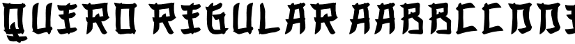 QUERO Regular font