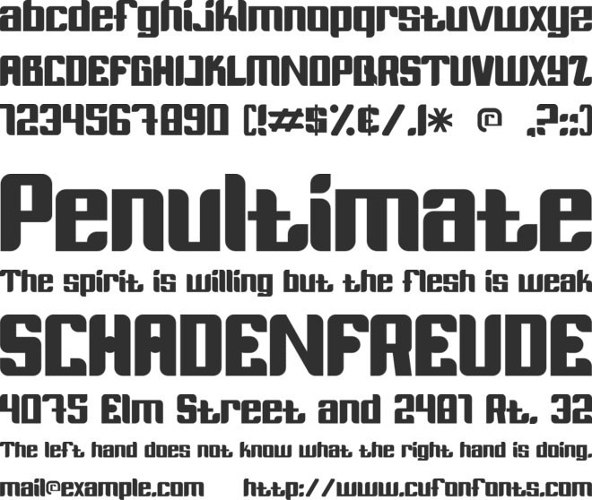 Weshi Vanas font preview
