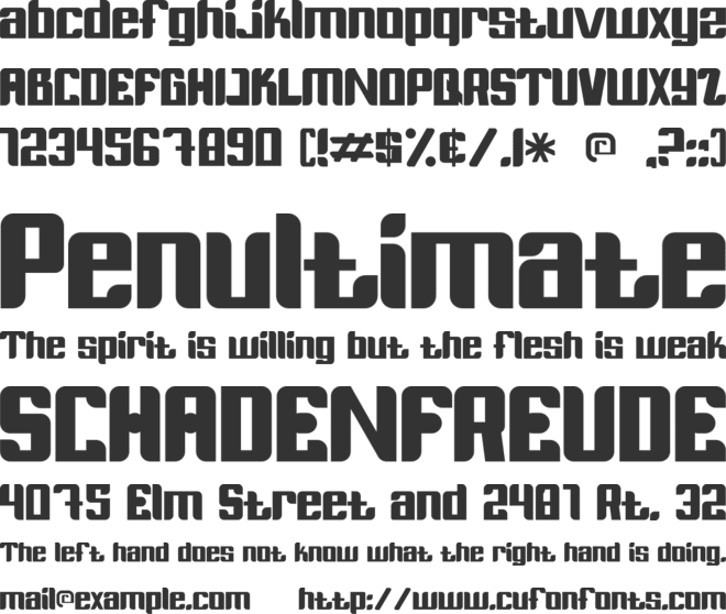 Weshi Vanas font preview