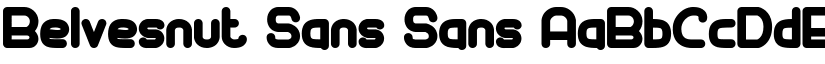 Belvesnut Sans Sans font