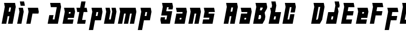 Air Jetpump Sans font