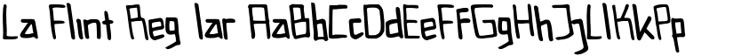 La Flint Regular font