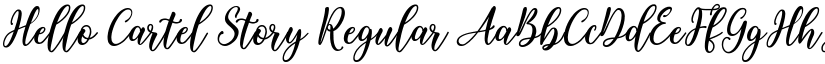Hello Cartel Story Regular font