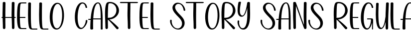 Hello Cartel Story Sans Regular font