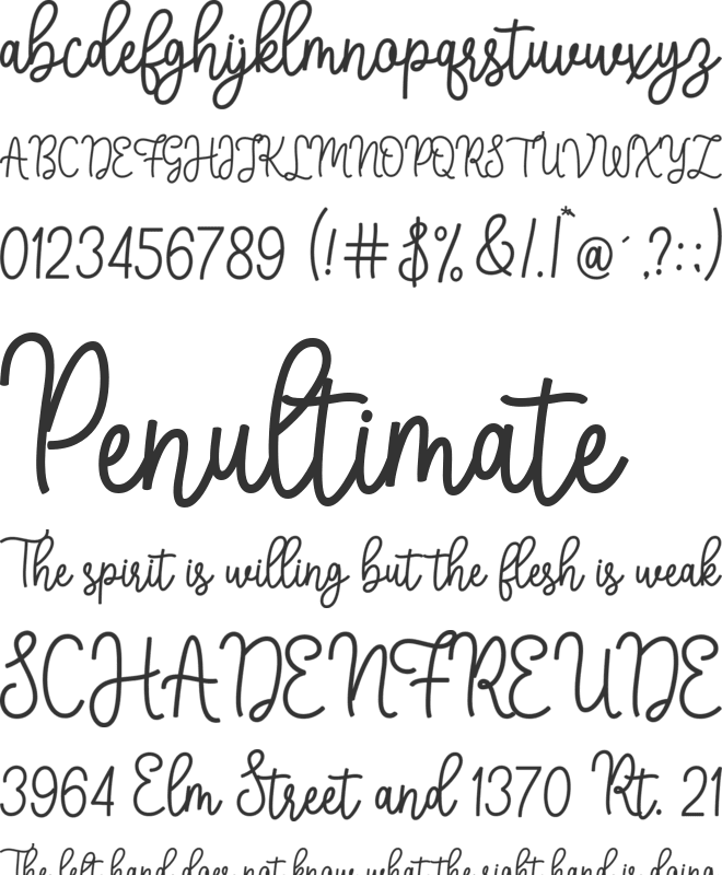 Biscuiterie font preview
