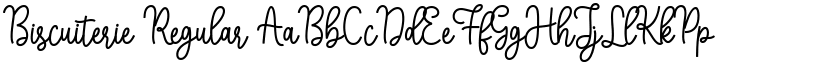 Biscuiterie Regular font