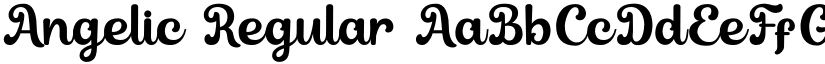 Angelic Regular font