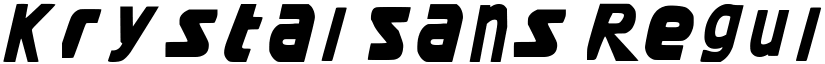 Krystal Sans Regular font