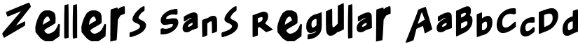 Zellers Sans Regular font