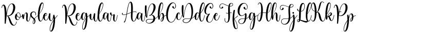 Ronsley Regular font