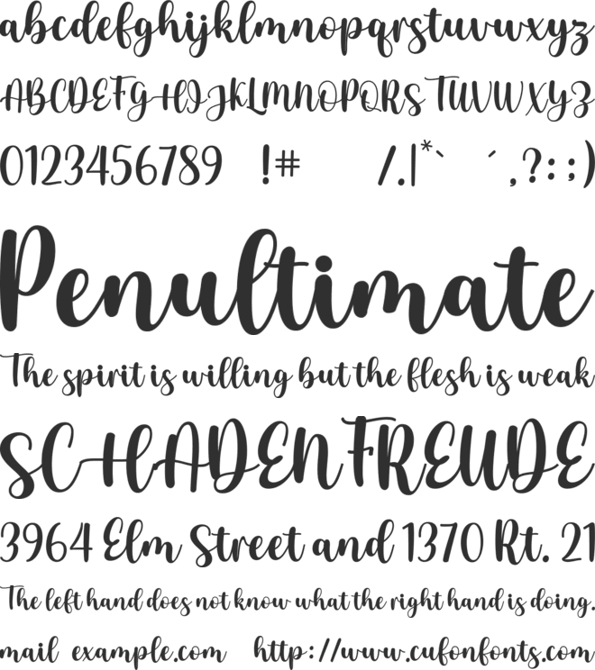 London History font preview
