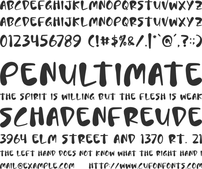 Tickle Campus font preview