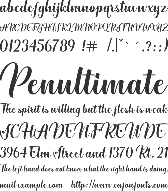 Kastela font preview