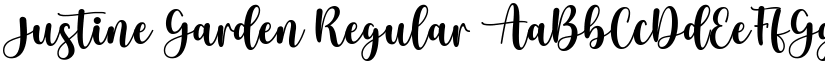 Justine Garden Regular font
