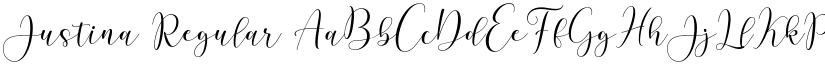 Justina Regular font
