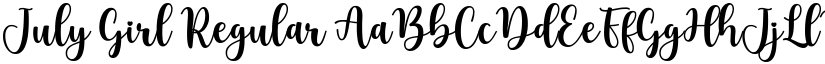 July Girl Regular font