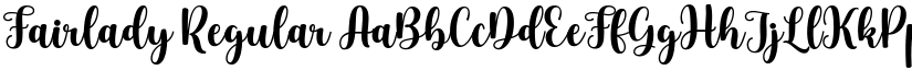Fairlady Regular font