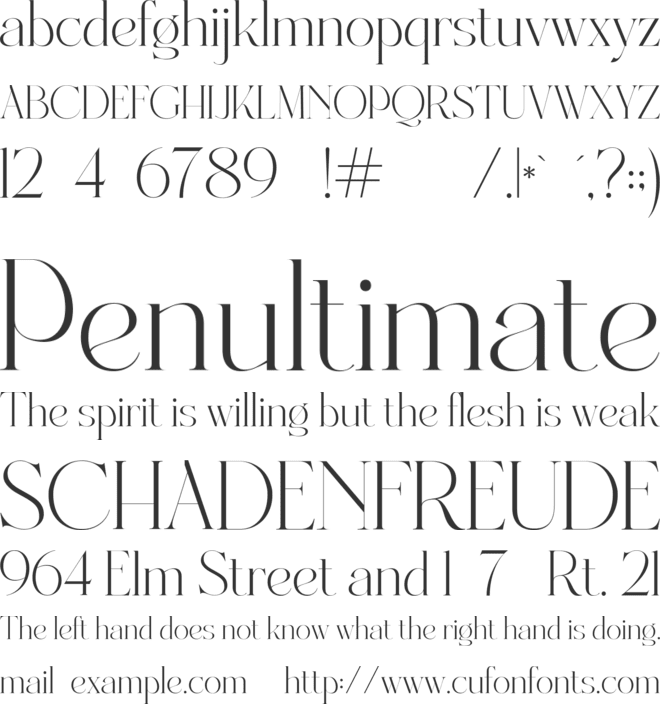 Dealoras font preview