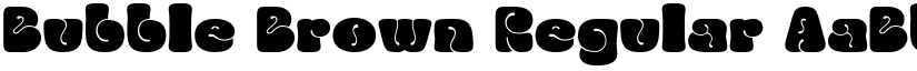 Bubble Brown Regular font