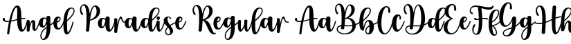 Angel Paradise Regular font
