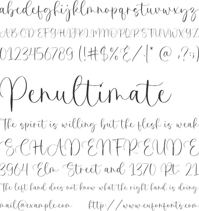 Timeless Diamond font preview