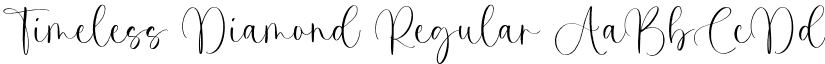 Timeless Diamond Regular font