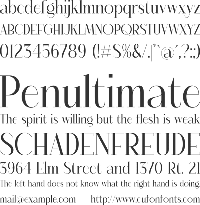 Dagilian font preview