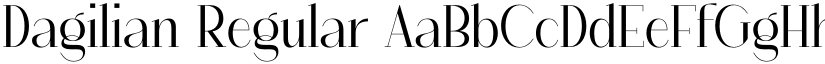 Dagilian Regular font