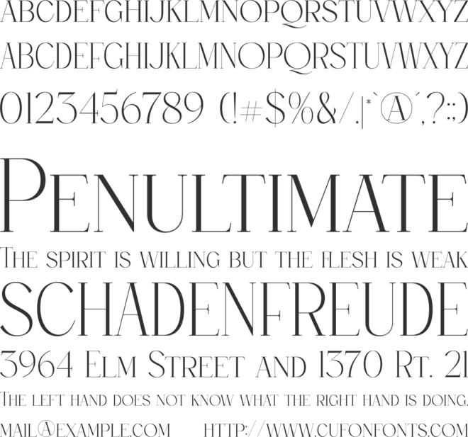 Qelthan font preview