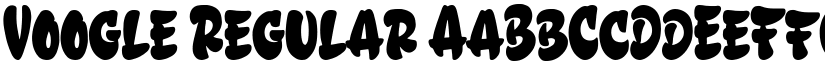 Voogle Regular font