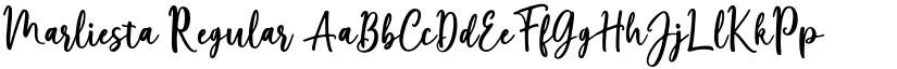 Marliesta Regular font