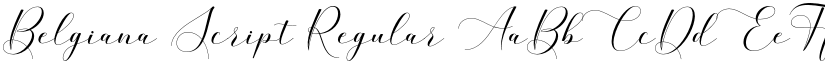 Belgiana Script Regular font