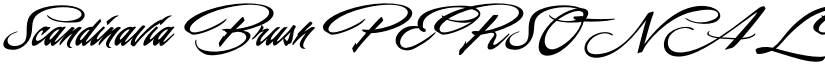 Scandinavia Brush PERSONAL Regular font