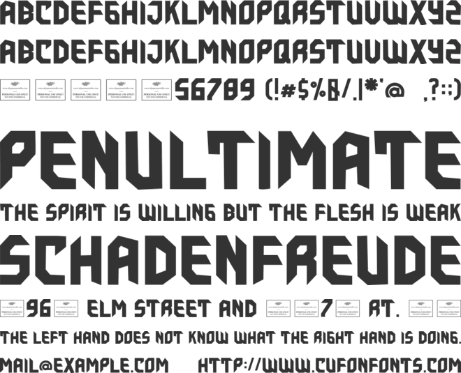 Oakland font preview