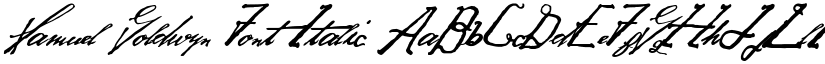 Samuel Goldwyn Font Italic font