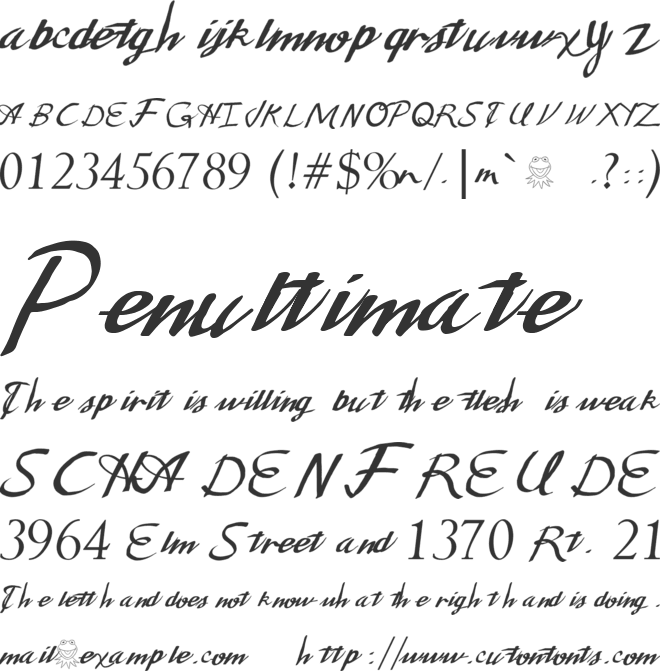 Jim Henson font preview